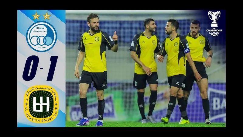 Cầu thủ Al Hussein với đội Esteghlal tạo cơ hội ghi bàn Cầu thủ Al Hussein với đội Esteghlal tạo cơ hội ghi bàn